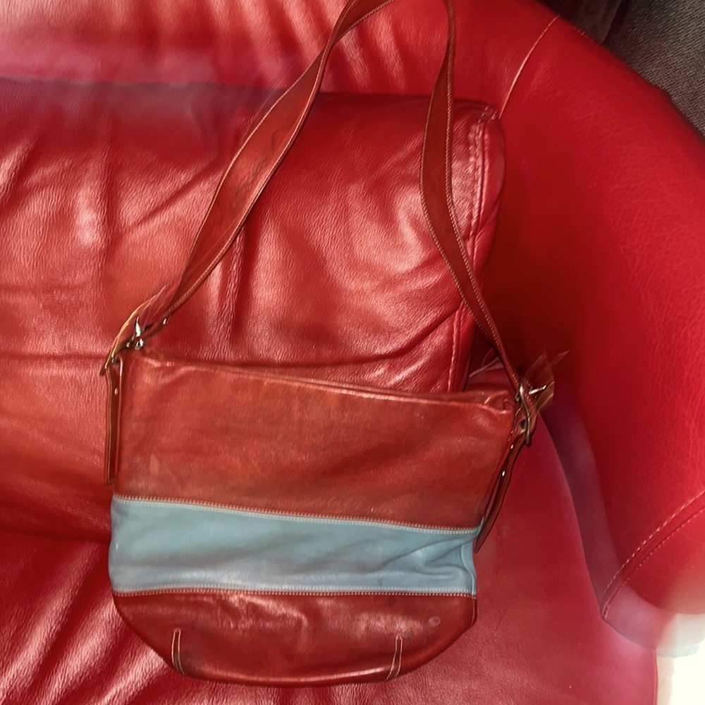 Vintage leather coach bag